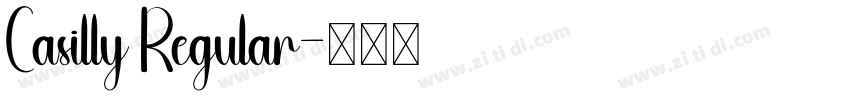 Casilly Regular字体转换